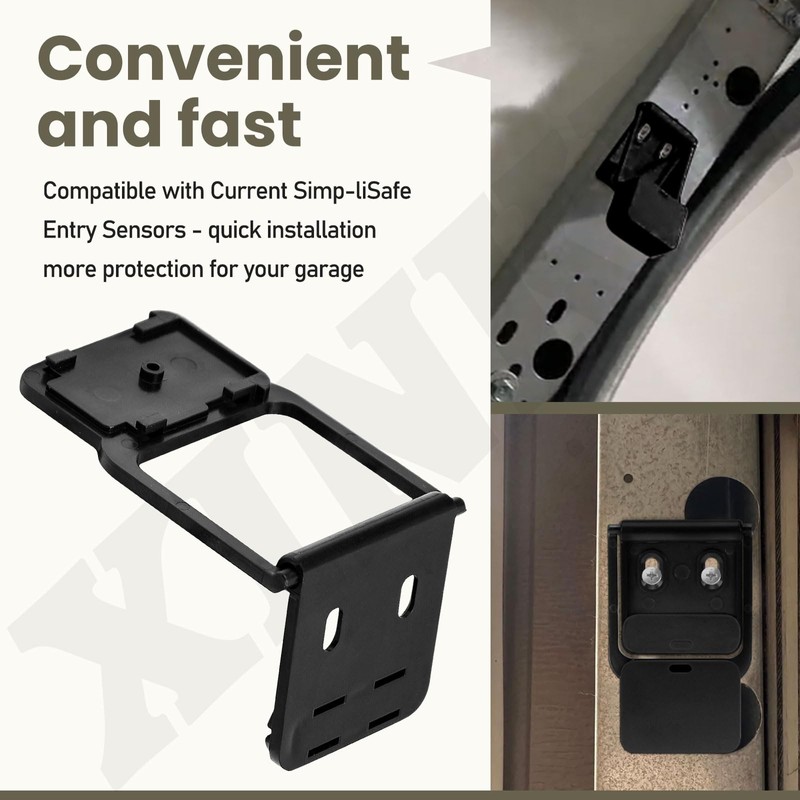 Garage Door Bracket Compatible with Current SimpliSafe Entry Sensors -