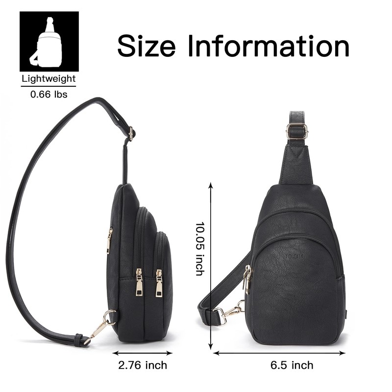 Telena Sling Bag for Women Leather Fanny Pack Crossboday Bags