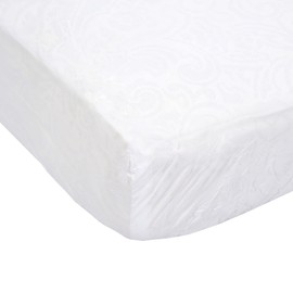 Mars Wellness Waterproof Vinyl Mattress Protector and Cover - Contoured Fitted White Mattress Cover Sheet - 1 Pack - Twin