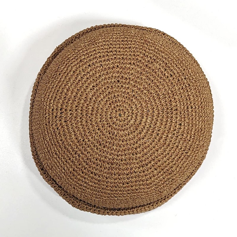Basic Ench Paper Roll Cap Fisherman Roll Cap, Anti-stuffy, Straw