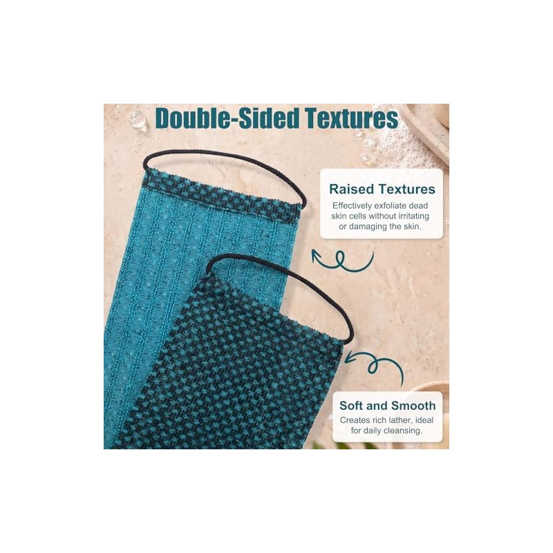 Back Scrubber Shower Silicone, Compact Lightweight Accessory for Travel and