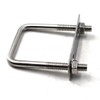 M6x40x80mm Square U Bolt 304 Stainless Steel Tie Down U
