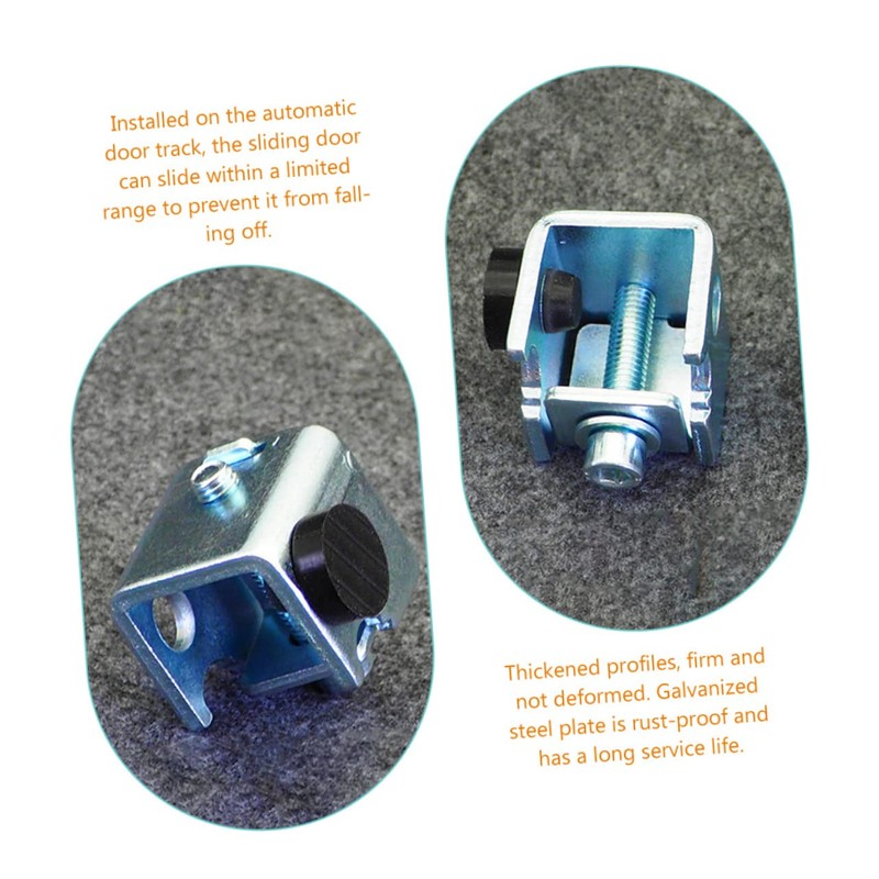 Outanaya 2Pcs Sliding Door Stopper Track Bumper Prevents Door Collision