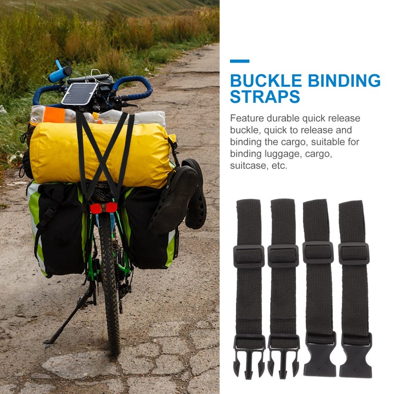 CLISPEED 2pcs Golfs Trolley Cart Bag Strap Buckle Packing Straps