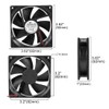 uxcell 92mm x 25mm 12V DC Cooling Fan Long Life