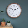 La Crosse Technology Atomic Analog Wall Clock, Wood, 12.80" (404-50447)