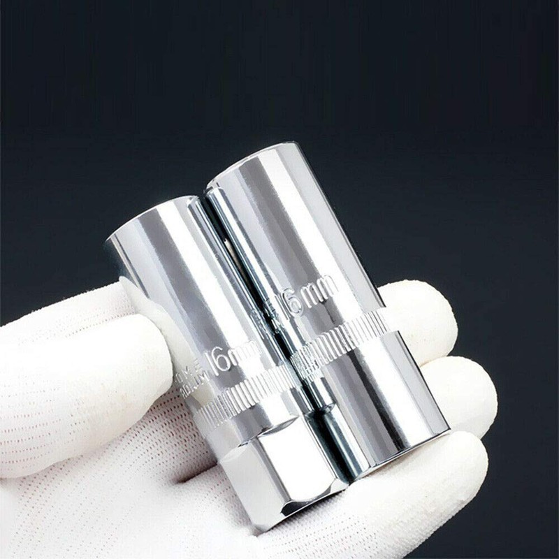 Spark Plug Socket 2PCS 1/2" 21mm Socket Set Thin Wall