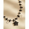 Sacina Black Star Choker Necklace, Crystal Y2k Necklace, Grunge Emo
