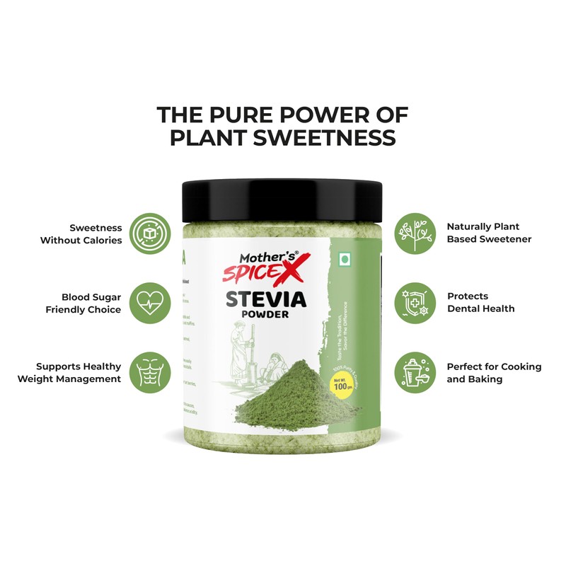 Stevia Powder | 100% Natural Zero Calorie Sweetener | Plant