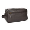 Real Leather Wash Bag for Mens Shaving Dopp Kit Toiletries