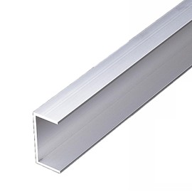 SUS Aluminum Channel, 0.8 x 1.6 inches (20 x 40 mm), T = 0.1 inches (2 mm), SFF-A144 3.9 inches (100 mm), Pack of 4