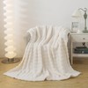 DJDEA Large Soft Fleece Throw Blanket White 127 * 153