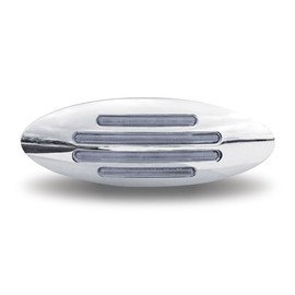 Trux Accessories TLED-FGCA Side Marker Chrome Flatline 30 Diode LED Light - Clear Amber