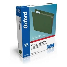 Folder Papel Carta Pendaflex Colgante Color Verde C25 Pzs                                                                                             