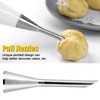 4pcs Stainless Steel Injector Nozzle with Long Puff Pastry Cream