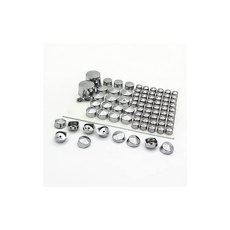 81Pcs Bolt Caps Topper Cover for Harley Softail Twin Cam