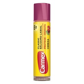 Carmex, Blsamo Labial Hidratante Classic en Barra sabor Cereza, para Labios Secos y Agrietados, Protege y Suaviza, con Proteccin Solar FPS 15, 4.25 gr