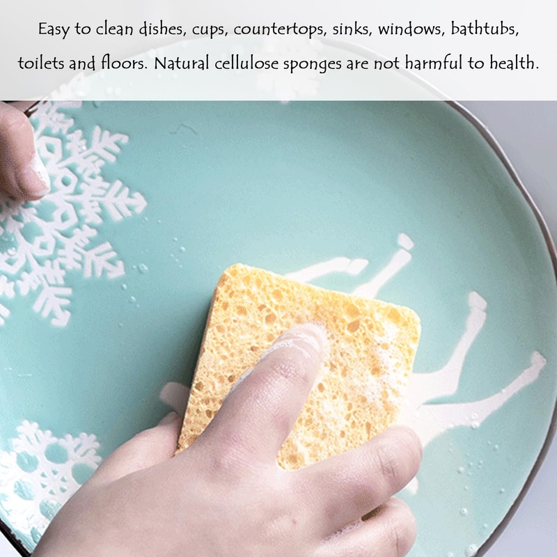 LSYYSL 8 Pieces Cleaning Sponge Brushes And 2 Pieces Crevice