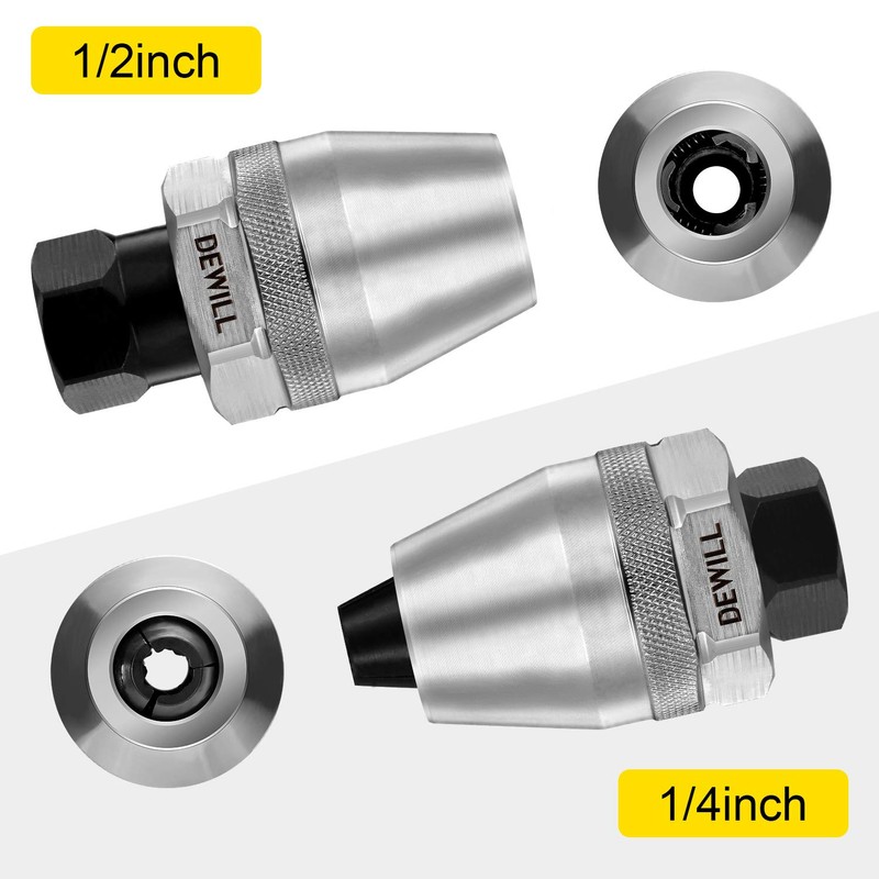 DEWILL Broken Bolt Remover, Stud Extractor Tool to Locks and