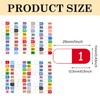 Number Index Labels Multicolor Alphabet Tabs 1-50 1-100 Tab Dividers