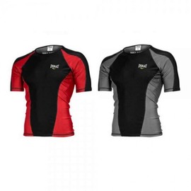 Everlast Compression New Short-Sleeved Rash Guard (EVM-3000) Black Gray 110