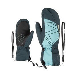 Ziener LAVALINO Children's Ski Mittens / Winter Sports Waterproof Long Cuff Dark Jungle 3.5