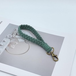 Moydolo Macrame Boho Keychain Bracelet Holder Handmade Keychain Wristlet Key Chain Wrist Lanyard for Women Girls