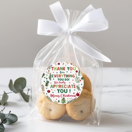 Christmas Thank You Stickers, Staff Teacher Thank You Christmas Label Stickers, Holiday Thank You Work, Nurse Employee Team Thank You For All You Do Label Stickers, Pack of 120, 1.6 inch