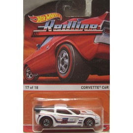 Hot Wheels Redline White Corvette C6R 17/18 Die Cast Car!