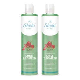 2 Shampoo Chile Y Romero Anti Caída Y Crecimiento Cabello
