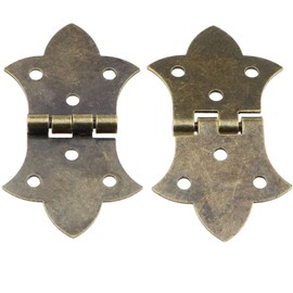 MTQY 10pcs Vintage Butterfly Hinges 2.24"x1.22" Antique Bronze Decorative Cabinet Hinges with Mounting Screws for Wooden Jewelry Box Door Cabinet Bin Wardrobe Furniture