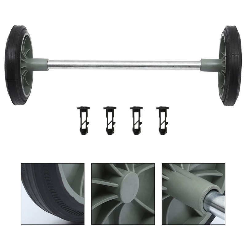 Cabilock Trash can Wheels Replacement for Garbage can Outdoor,7 Inch