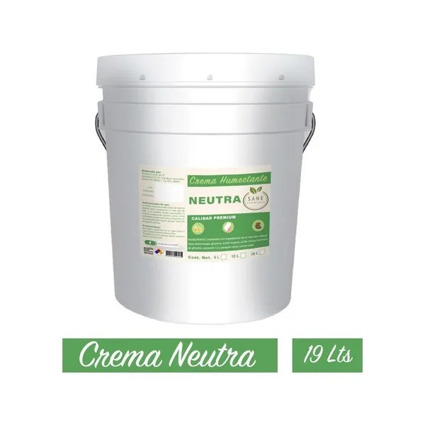 Crema Neutra Base 19 Lts Calidad Premium Facturamos Fragancia Sin