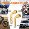 SAFELIFE Valve Stem Extenders 4 Pack, 90 Degree Schrader Tire