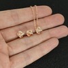 MOLIDAY Conjunto de collar y pendientes de tuerca con diseño