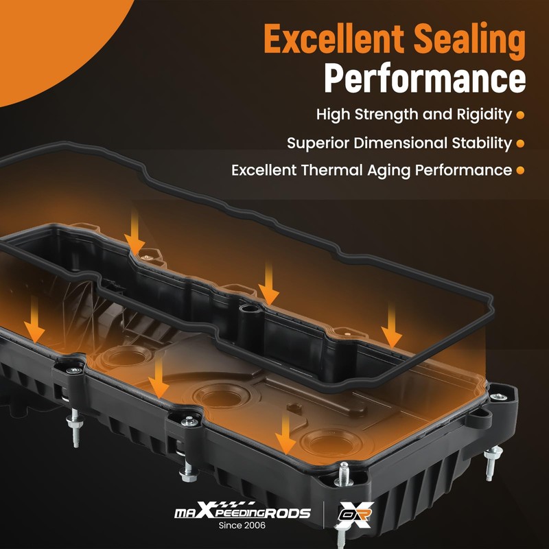 maXpeedingrods Left& Right Engine Valve Cover for Lincoln MKX MKZ
