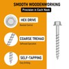 (300 Pack) #9 x 1-1/2" Heavy Duty Joist Hanger Screws,