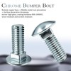 8 Pack 7/16-14x1-1/4 Round Head Carriage Bolts Chrome Plated Bumper