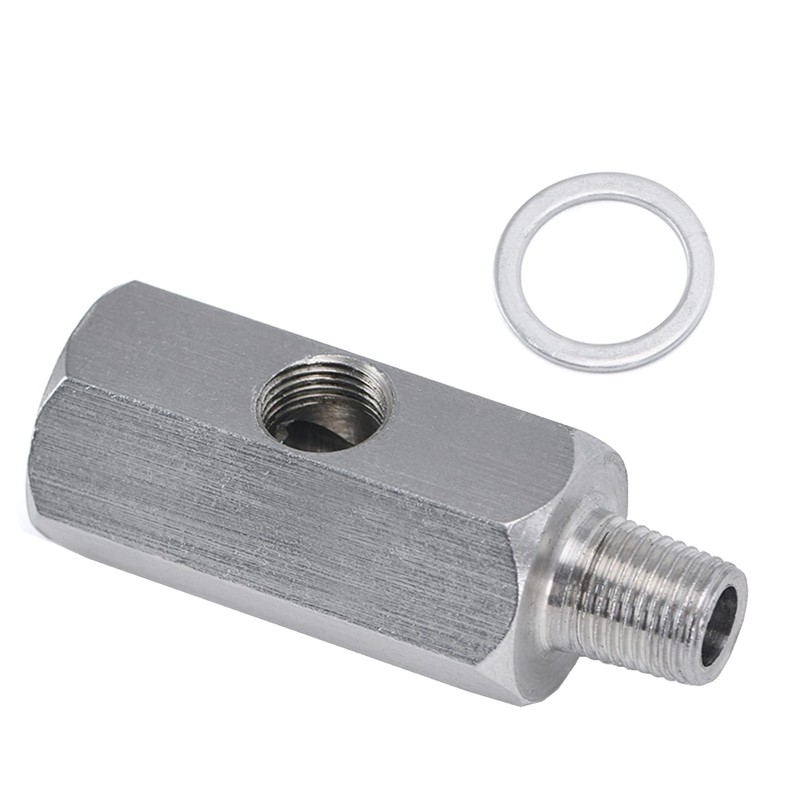 1/8'' BSPT Oil Pressure Sensor Sendor Tee Adapter to 1/8