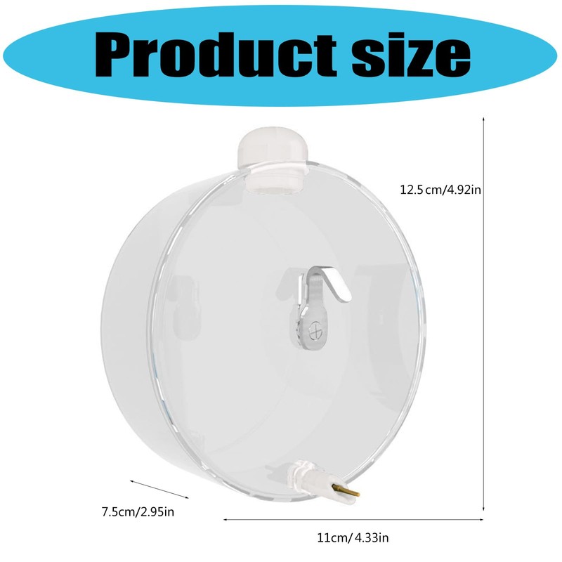 RSHuiOUXX 250ml Automatic Bird Water Dispenser with Touch Needle Mechanism