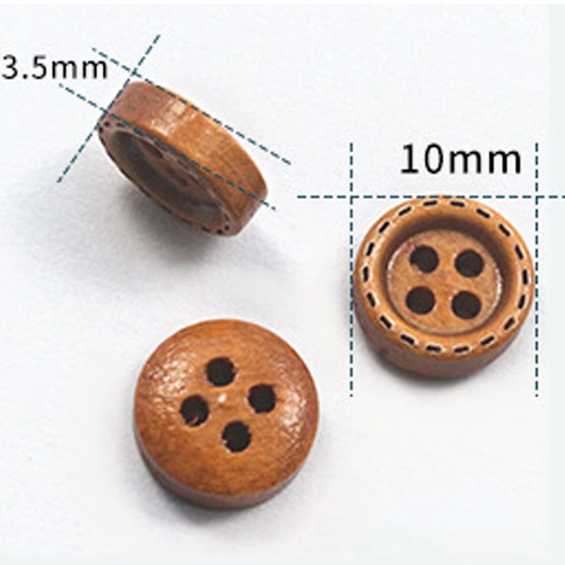 SUQ 100 Pieces Mixed Buttons, Colourful Buttons, 100 Pieces Buttons