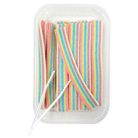 Zweet Sour Unicorn Kiss Candy Belts 10 Ounce – Sour Kosher Candy, Halal Candy – Resealable Pack of Sour Licorice Belts