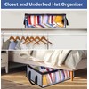 WEKIWGOT Pack of 2 Baseball Cap Storage for 40 Caps,