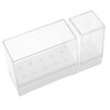 WOONEKY Nail Drill Bit Holder Storage Box 2-Piece 10-Holes Nail