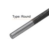 sourcing map Chainsaw File 11/64"(4.5mm) Chrome Steel Double Cut Round