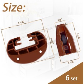 6Set Drawer Slides for kenlin Rite-Trak II Replacement 168 Track Guides,Rite-Trak II Replacement for Rite-Trak II Model #168 Drawer Guide Glide,Commercial Slide Style Drawers Drawer Slides(6)