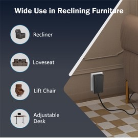 Recliner Power Supply, Model KDDY008F Kaidi AC/DC Switching Power Supply Transformer 29V 2A Adaptor for Lift Chair or Power Recliner Limoss Okin