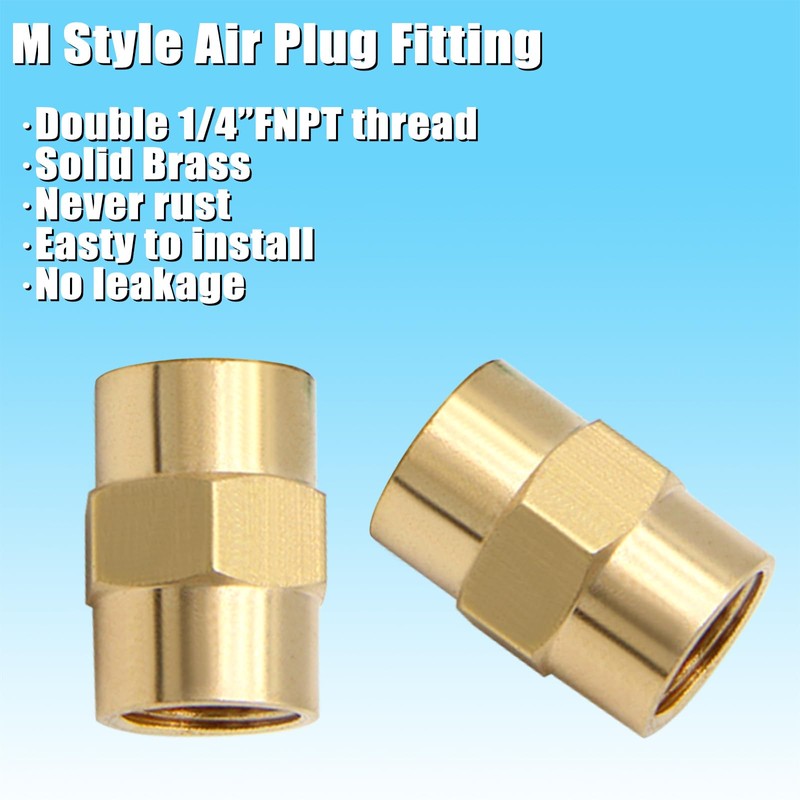 Qolekog 1/4 inch NPT Brass Ball Valve Kit Air Compressor