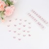 YISSION 40 Pcs Mini Rhinestone Butterfly Hair Clips Cute Pink