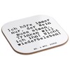 Mr. & Mrs. Panda Glass Coaster with German Text "Ich